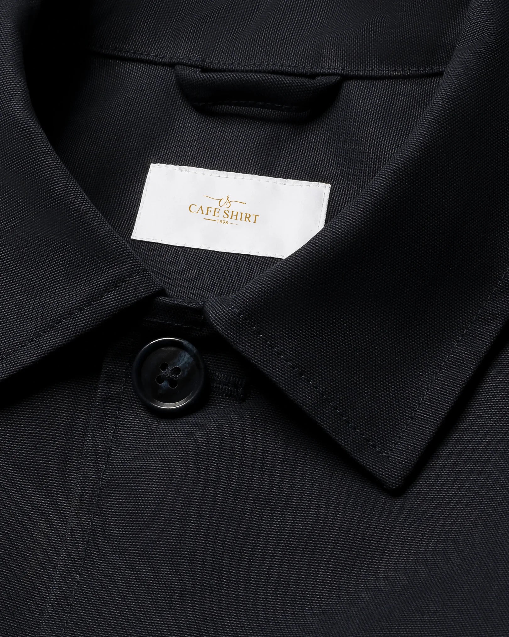 Navy Blue Canvas Overshirt