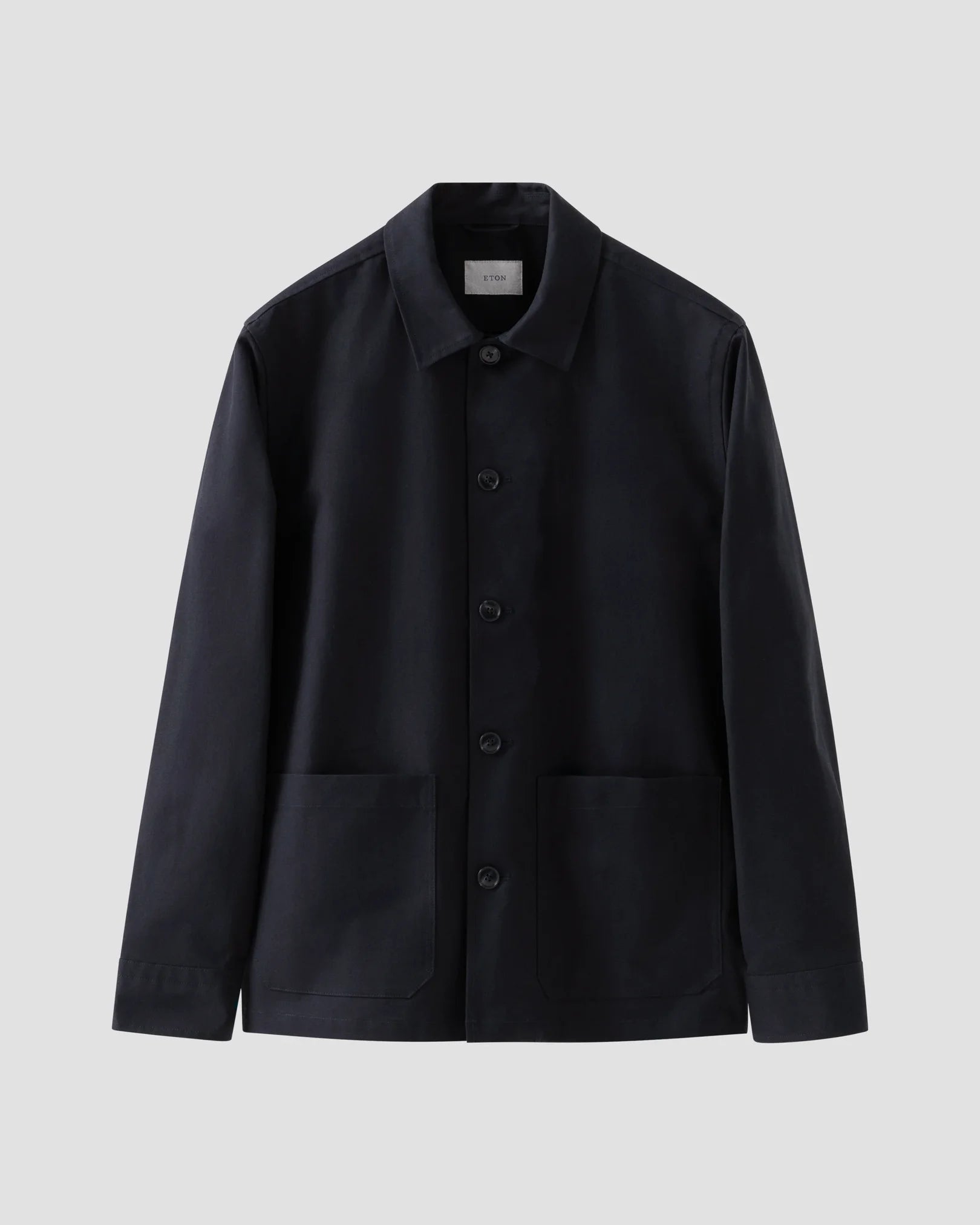 Navy Blue Canvas Overshirt