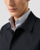 Navy Blue Canvas Overshirt