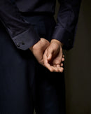 Navy Signature Twill Shirt – Slim Fit