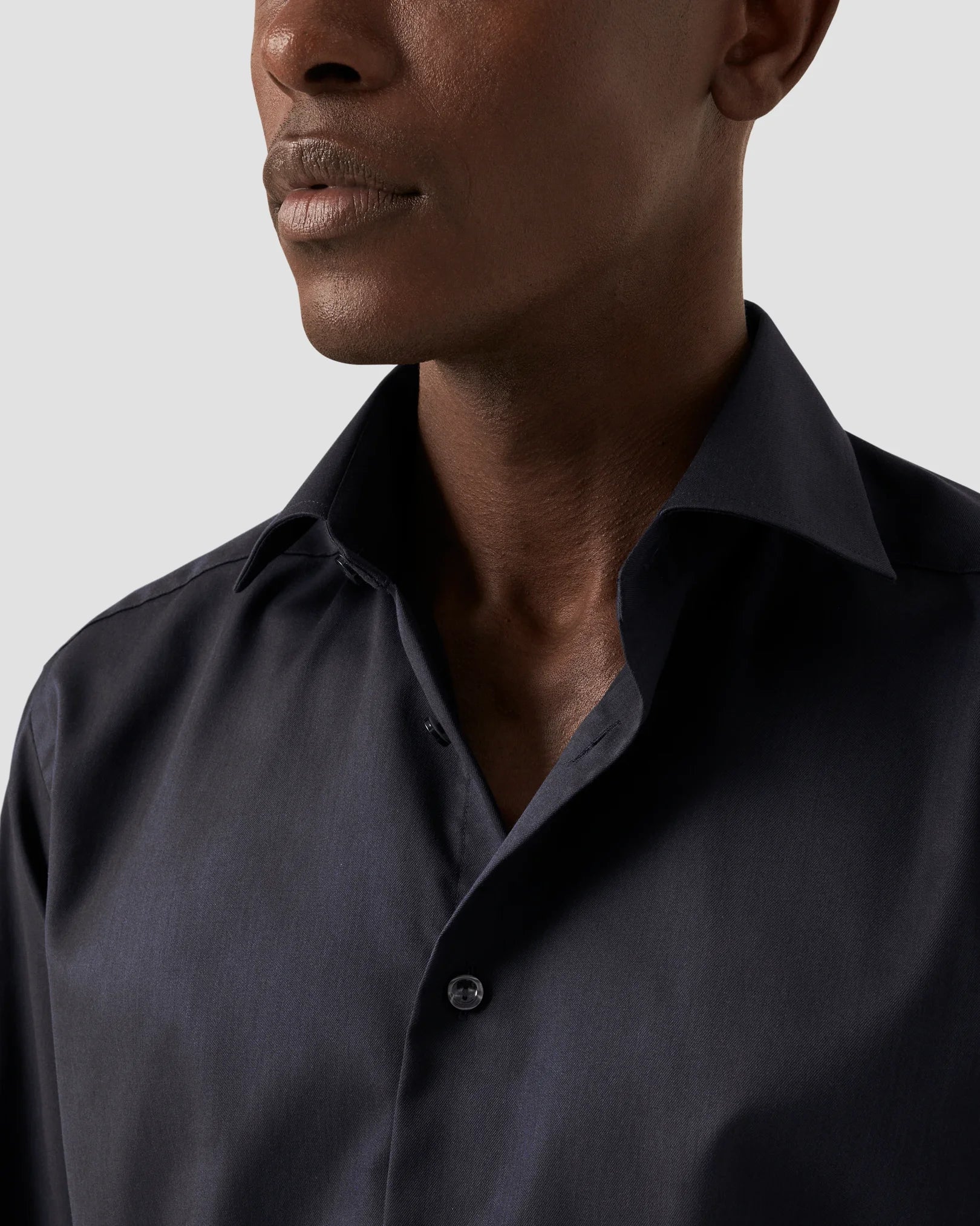 Navy Signature Twill Shirt – Slim Fit