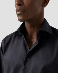 Navy Signature Twill Shirt – Slim Fit