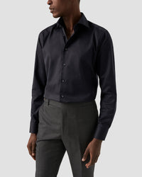 Navy Signature Twill Shirt – Slim Fit