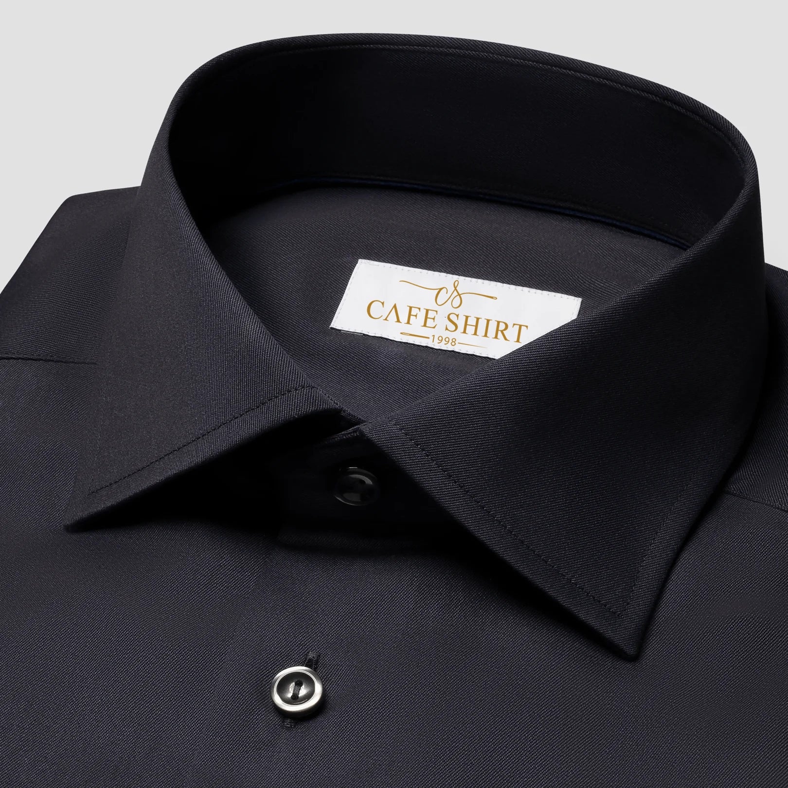 Navy Signature Twill Shirt – Slim Fit