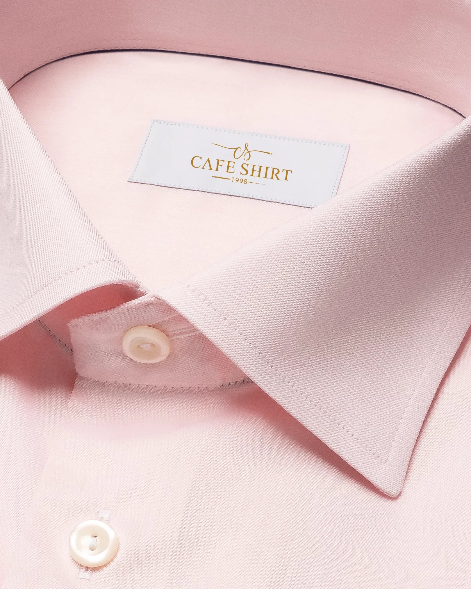 Pink Signature Twill Shirt – Slim Fit