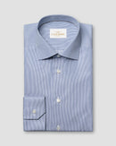 Blue Micro Stripe Supima Shirt – Cutaway Collar