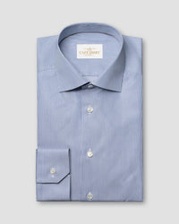 Blue Micro Stripe Supima Shirt – Cutaway Collar