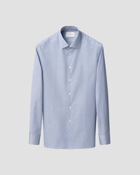 Blue Micro Stripe Supima Shirt – Cutaway Collar