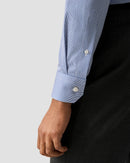 Blue Micro Stripe Supima Shirt – Cutaway Collar