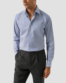 Blue Micro Stripe Supima Shirt – Cutaway Collar